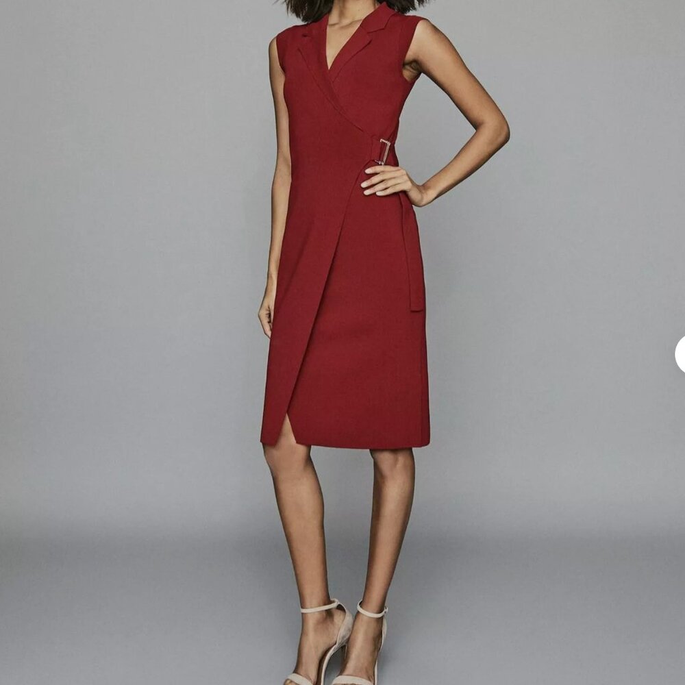 Reiss Gabrielle belted wrap dress